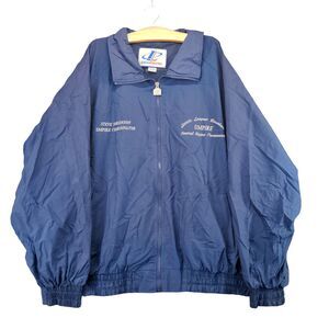 Logo Athletic Little League Umpire Baseball Jacket Men's 2XL Long Sleeve Blue